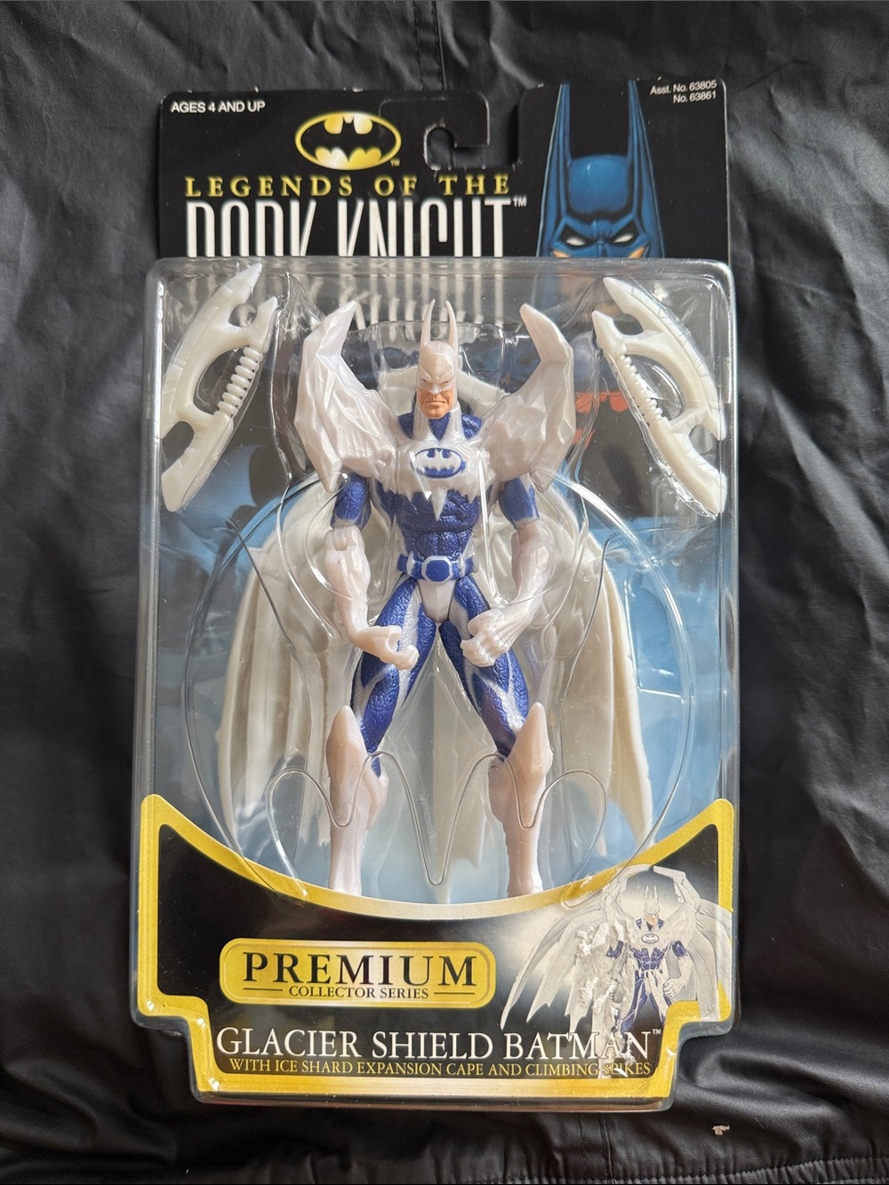Legends of the Dark Knight Glacier Shield Batman - White & Blue. New in box.